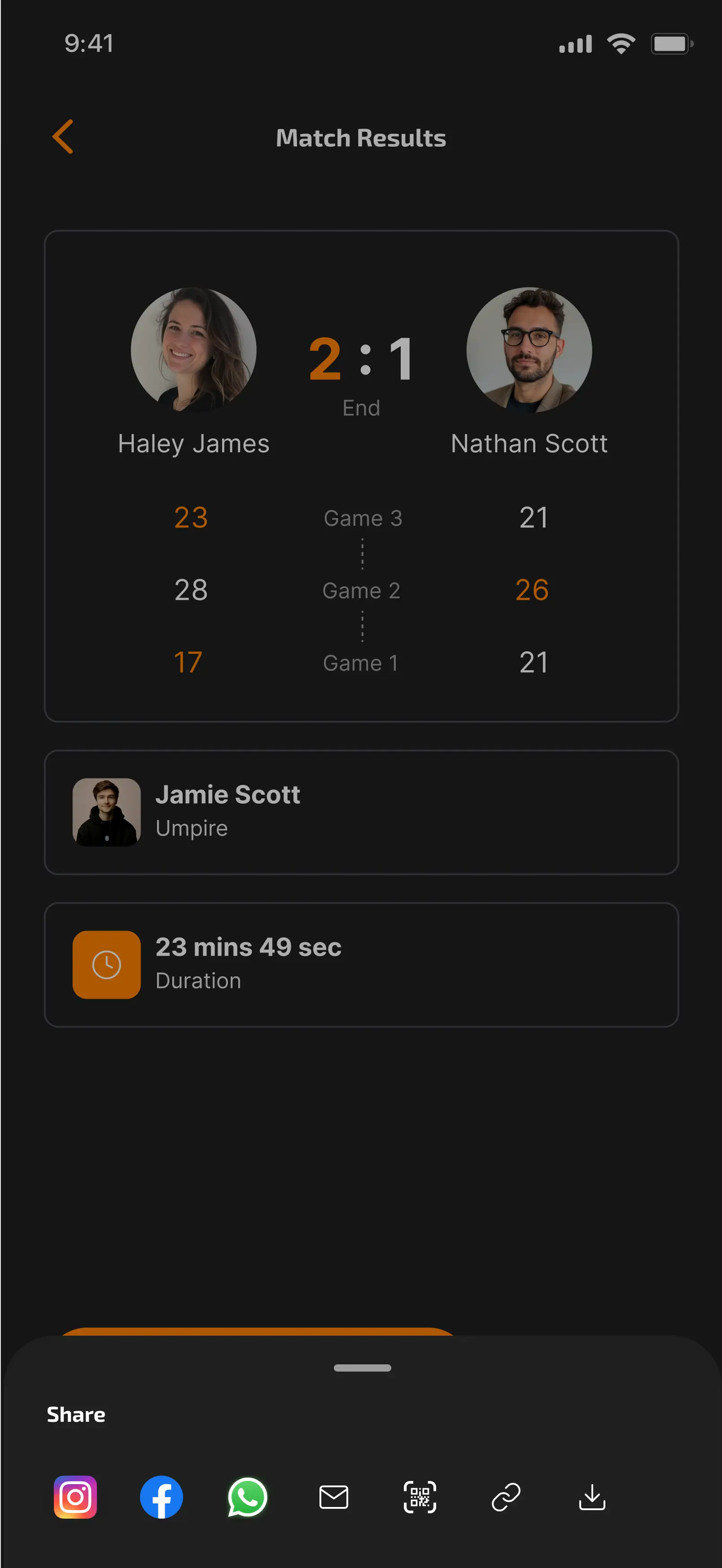 Creating Tournament - Enter Details screen